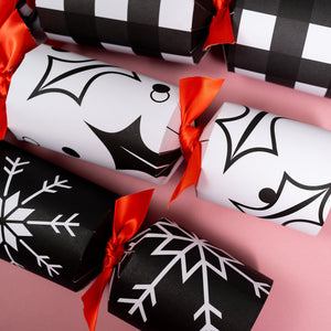 Christmas Crackers | Black and White Mock Up Designs 