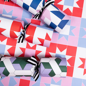 Christmas Crackers | Colourful Patchwork Mock Up Designs 