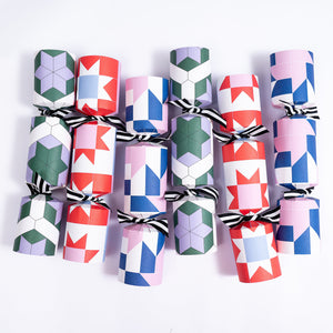 Christmas Crackers | Colourful Patchwork Mock Up Designs 