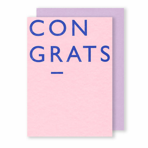 Congrats | Colour Block Greeting Card Mock Up Designs 