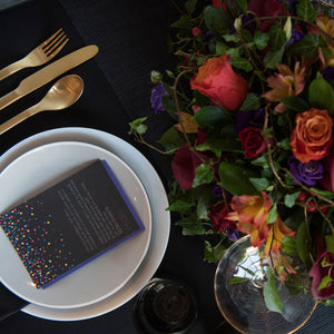 Dark Confetti Wedding Invites | Sample Pack Mock Up Designs 