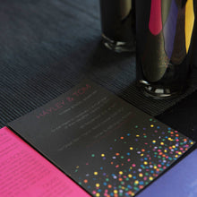 Load image into Gallery viewer, Dark Confetti Wedding Invites | Sample Pack Mock Up Designs 