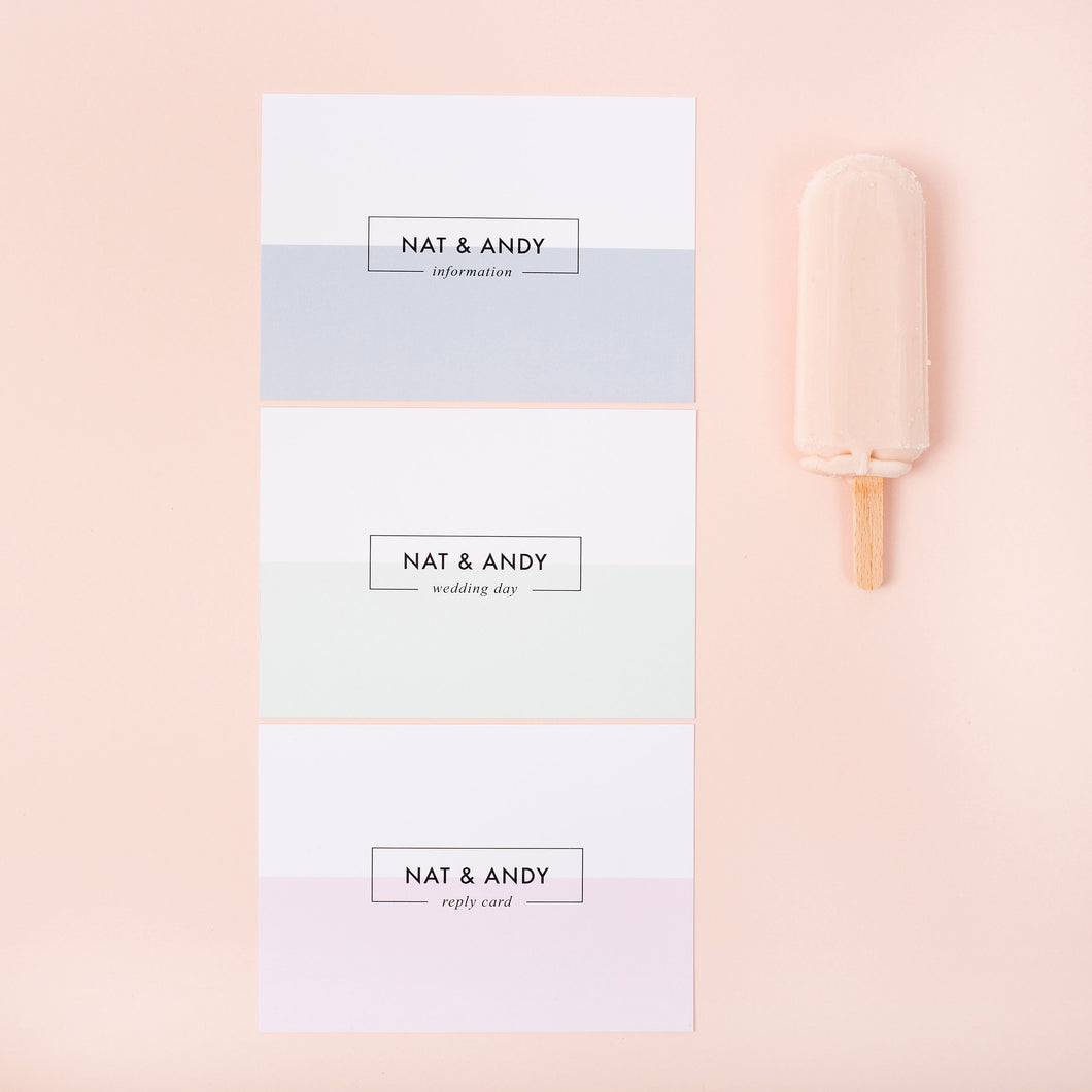 Drumstick Wedding Invites | Sample Pack Mock Up Designs 