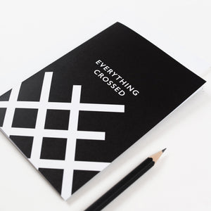 Everything Crossed | Monochrome Greeting Card Mock Up Designs 