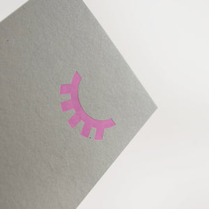 Eyelashes | Faded Grey Greeting Card Mock Up Designs 