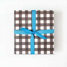 Load image into Gallery viewer, Gingham Wrapping Paper | Black and White Wrapping Paper Mock Up Designs 
