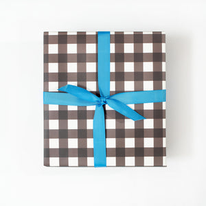 Gingham Wrapping Paper | Black and White Wrapping Paper Mock Up Designs 