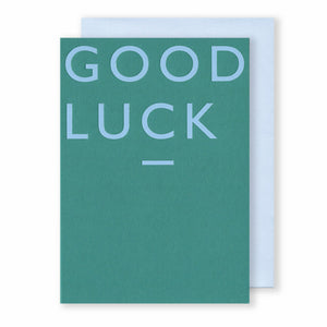 Good Luck | Colour Block Greeting Card Mock Up Designs 