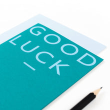 Load image into Gallery viewer, Good Luck | Colour Block Greeting Card Mock Up Designs 