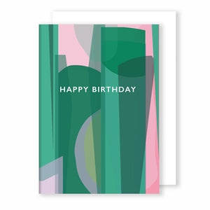 Happy Birthday | Stained Glass Greeting Card Mock Up Designs 