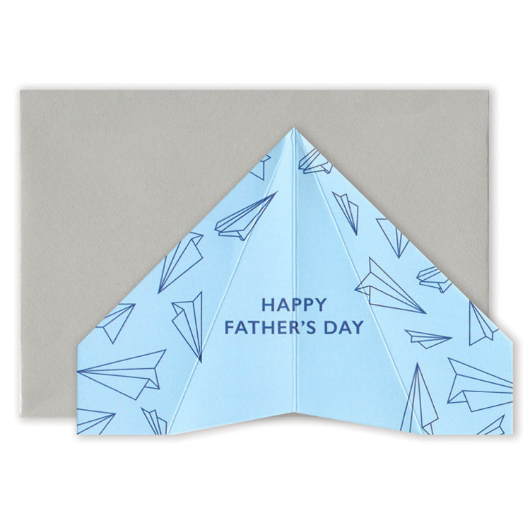 Happy Father's Day | Paper Plane Greeting Card Mock Up Designs 