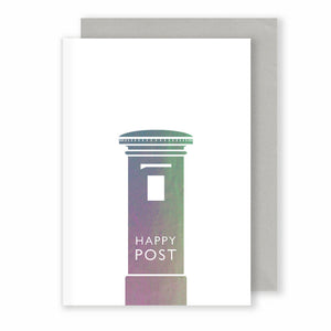 Happy Post | Faded Grey Greeting Card Mock Up Designs 