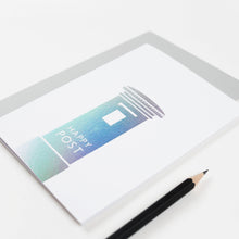 Load image into Gallery viewer, Happy Post | Faded Grey Greeting Card Mock Up Designs 