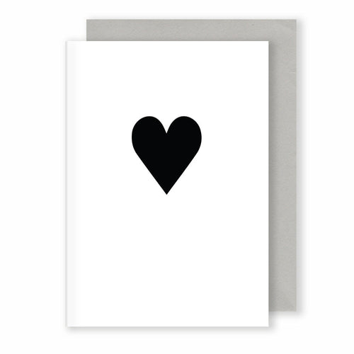 Heart | Monochrome Greeting Card Mock Up Designs 