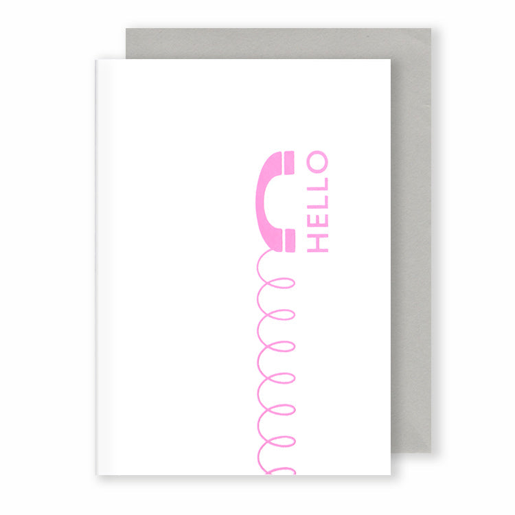 Hello | Faded Grey Greeting Card Mock Up Designs 