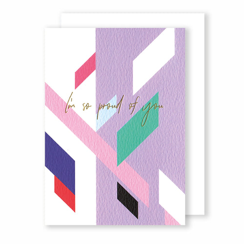 I'm so proud of you | Eighties Disco Greeting Card Mock Up Designs 