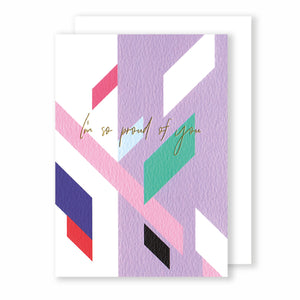 I'm so proud of you | Eighties Disco Greeting Card Mock Up Designs 