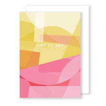 Load image into Gallery viewer, Just to Say | Stained Glass Greeting Card Mock Up Designs 