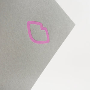 Kiss | Faded Grey Greeting Card Mock Up Designs 