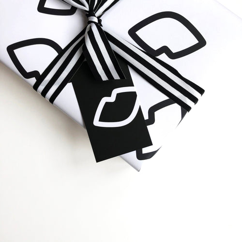 Kiss | Gift Tags Wrapping Paper Mock Up Designs 