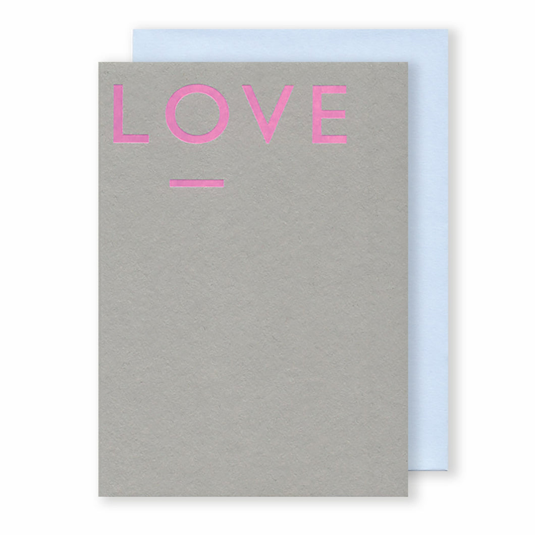 Love | Colour Block Greeting Card Mock Up Designs 
