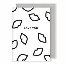 Load image into Gallery viewer, Love You | Monochrome Plus Greeting Card Mock Up Designs 