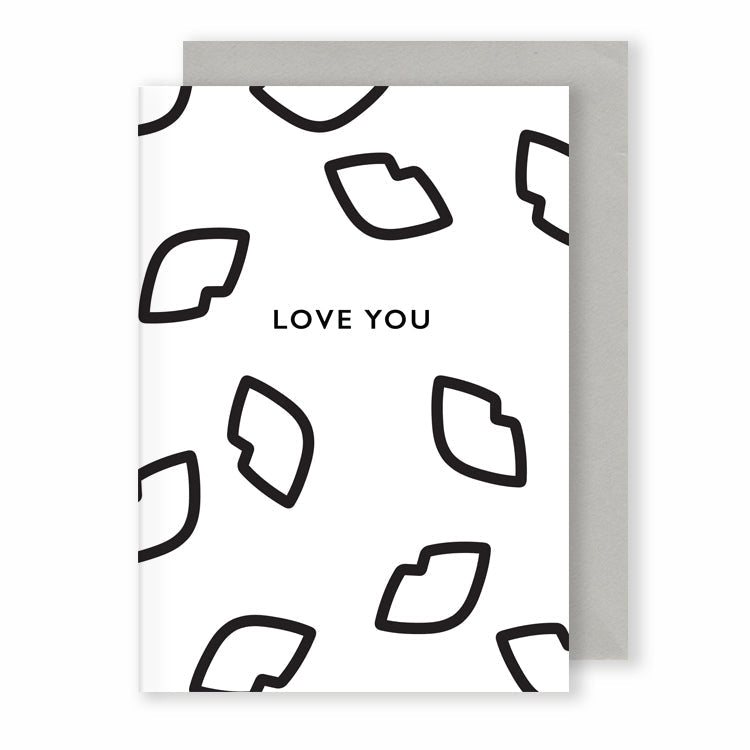Love You | Monochrome Plus Greeting Card Mock Up Designs 
