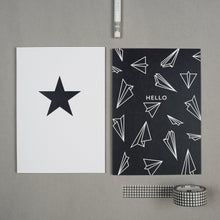 Load image into Gallery viewer, Monochrome Star | Christmas Card Greeting Card Mock Up Designs 