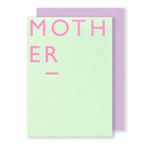 Mother | Colour Block Greeting Card Mock Up Designs 