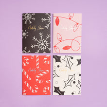 Load image into Gallery viewer, Nadolig Llawen | Candy Canes | Foiled Christmas Card Greeting Card Mock Up Designs 