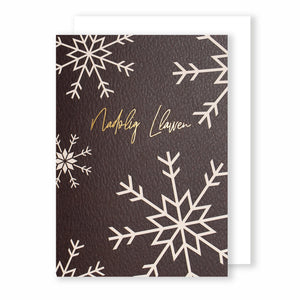 Nadolig Llawen | Fairy Lights | Foiled Christmas Card Greeting Card Mock Up Designs 
