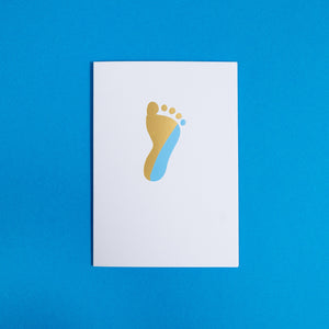 New Baby, Blue | Luxury Foiled Card Greeting Card Mock Up Designs 