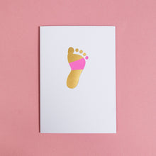 Load image into Gallery viewer, New Baby, Pink | Luxury Foiled Card Greeting Card Mock Up Designs 
