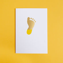 Load image into Gallery viewer, New Baby, Yellow | Luxury Foiled Card Greeting Card Mock Up Designs 