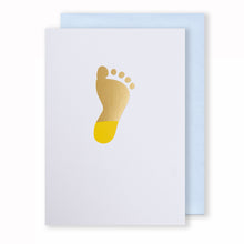 Load image into Gallery viewer, New Baby, Yellow | Luxury Foiled Card Greeting Card Mock Up Designs 