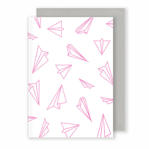 Paper Planes | Faded Grey Greeting Card Mock Up Designs 