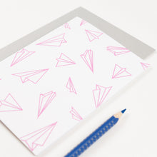Load image into Gallery viewer, Paper Planes | Faded Grey Greeting Card Mock Up Designs 