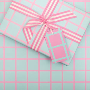 Pink and White Grosgrain Ribbon | 25mm Mock Up Designs 