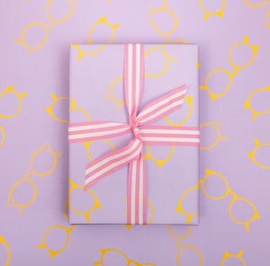 Pink and White Grosgrain Ribbon | 25mm Mock Up Designs 