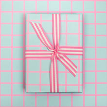 Load image into Gallery viewer, Pink Grid | Wrapping Paper Wrapping Paper Mock Up Designs 