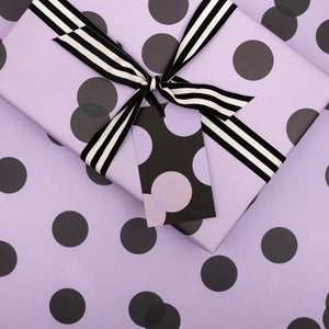 Purple Polka Dot | Gift Tags Wrapping Paper Mock Up Designs 