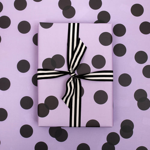 Purple Polka Dot | Wrapping Paper Wrapping Paper Mock Up Designs 