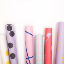 Load image into Gallery viewer, Purple Polka Dot | Wrapping Paper Wrapping Paper Mock Up Designs 