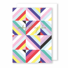 Load image into Gallery viewer, Sending all my love | Eighties Disco Greeting Card Mock Up Designs 