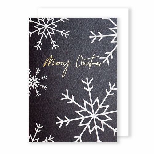 Snowflakes | Luxury Foiled Christmas Card Greeting Card Mock Up Designs 