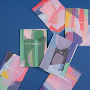 So Sorry | Stained Glass Greeting Card Mock Up Designs 