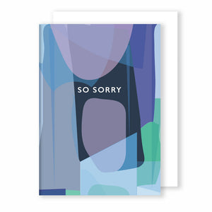 So Sorry | Stained Glass Greeting Card Mock Up Designs 