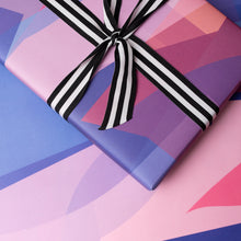 Load image into Gallery viewer, Stained Glass Wrapping Paper | Blues And Pinks Wrapping Paper Mock Up Designs 