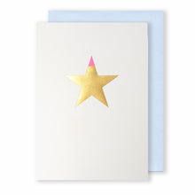 Load image into Gallery viewer, Star | Black - Gold &amp; Pink Foil | Luxury Foiled Christmas Card Greeting Card Mock Up Designs 