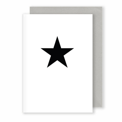 Star | Monochrome Greeting Card Mock Up Designs 